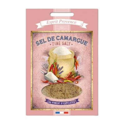 Recharge Sel Fin de Camargue au Piment d'Espelette 120g