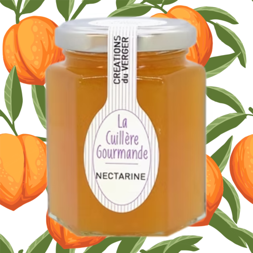 Confiture de nectarine du Gard pot 225g
