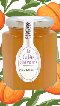 Confiture de nectarine du Gard pot 225g