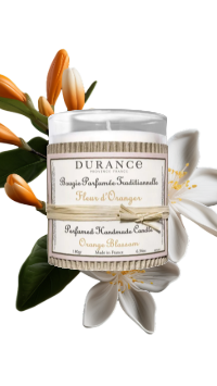 BOUGIE FLEUR ORANGER 180G