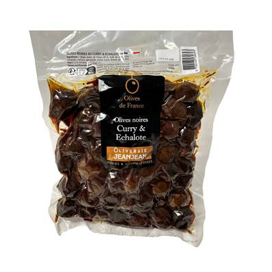 Olive Noire Curry & Echalote 250g