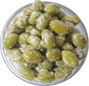 Olives Vertes Picholines  l'ail 250g