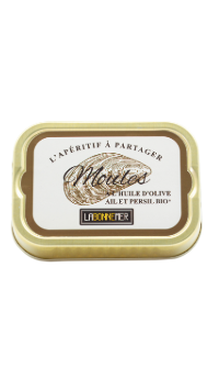Moules Huile d'olive ail et persil bio 100g
