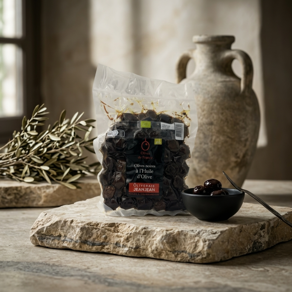 Olive noire de France a l'huile d'olive BIO 250g