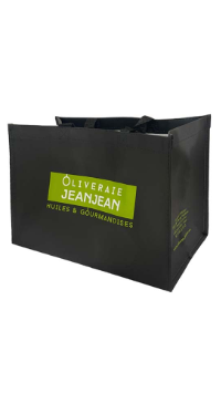 Sac réutilisable NOIR Oliveraie JEANJEAN