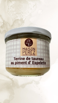 Terrine Taureau Piment Espelette 170g