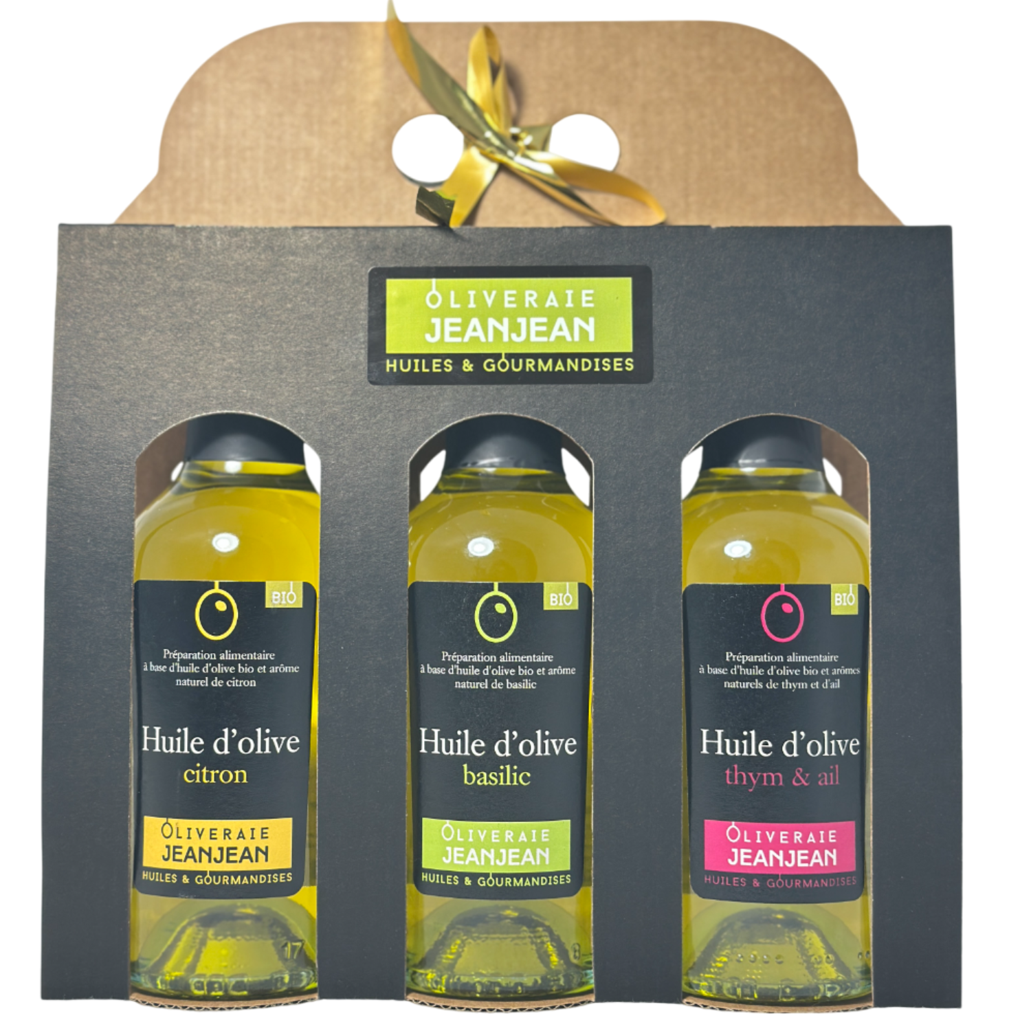 Trio Aromatiques ESTIVAL : thym ail, basilic, Citron x25cl