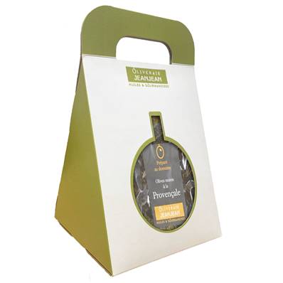 Sac de 3 sachets d'Olives : Olives noires, Pistou et Lucques
