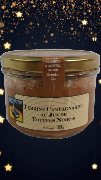 Terrine campagnarde au jus de truffes - 180gr