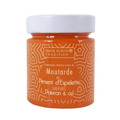 Moutarde au Piment d'Espelette et Sauterne 110g