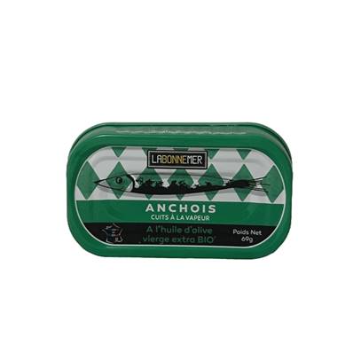 Anchois à l'huile d'olive 69g