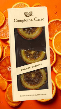 Tablette Chocolat Noir Oranges Confites 90g