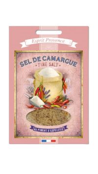 Recharge Sel Fin de Camargue au Piment d'Espelette 120g