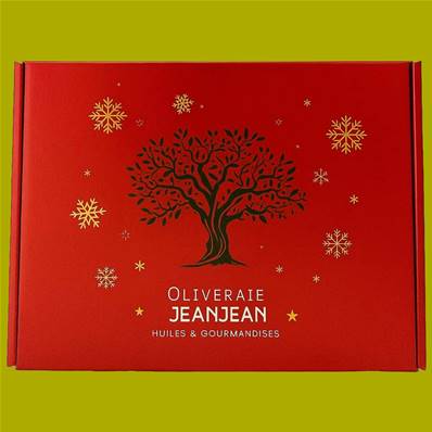 Boite ROUGE oliveraie JEANJEAN Petit Modèle