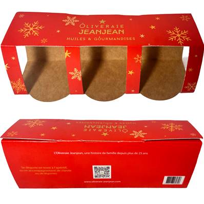 Ecrin NOËL ROUGE Trio de Tapenades vide 3x100g