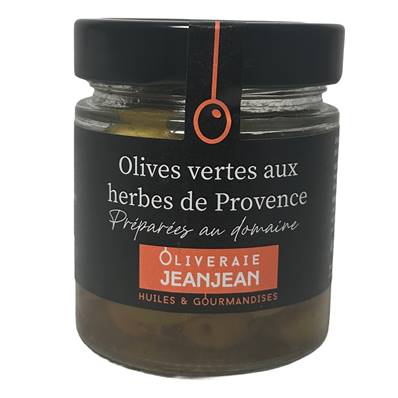 Olives Vertes aux herbes de Provence 120g JJ