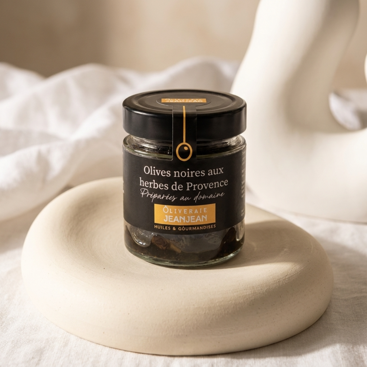 Olives Noires aux herbes de Provence 120g 