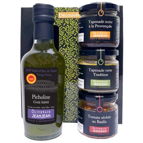 coffret decouverte huile tapenade