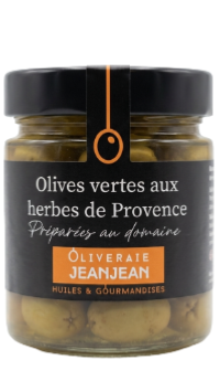 Olives Vertes aux herbes de Provence 120g 