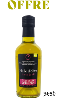 Huile Thym et Ail BIO*  25CL