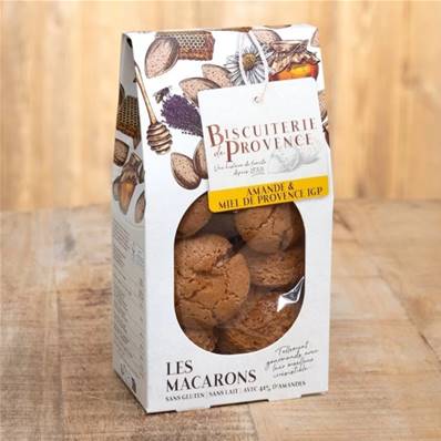 Macarons aux AMANDES & MIEL 150g