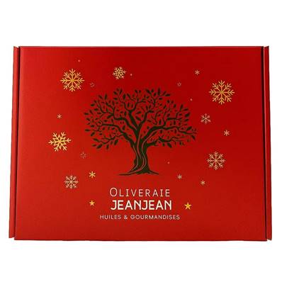 Boite ROUGE oliveraie JEANJEAN Grand modèle