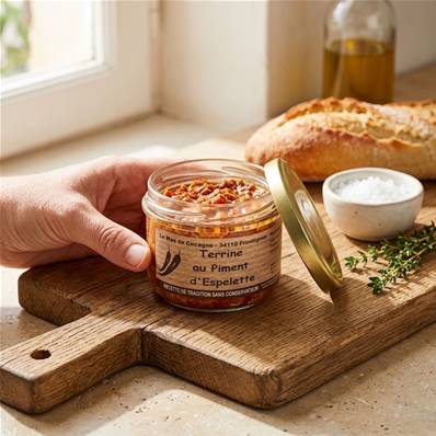 TERRINE AU PIMENT ESPELETTE 180G