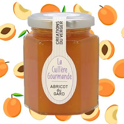Confiture d'abricot du Gard 225g