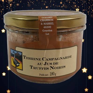 Terrine campagnarde au jus de truffes - 180gr