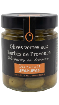 Olives Vertes aux herbes de Provence 120g 
