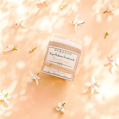 BOUGIE FLEUR ORANGER 180G